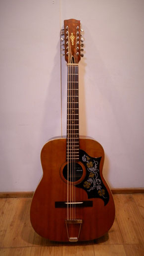 SILVER MELLOW TONE 12弦 ジャパンヴィンテージ KASUGA ジャンクの12弦アコギ その後 春日楽器 Silver Mellow Tone w-13