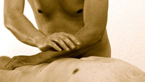 Sport Massage von Mann zu Mann