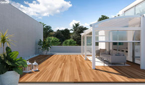 Terrassenfaltdächer - schattenbau