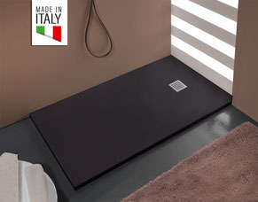 Essence ArredoBagno Piatto Doccia 100x150 cm Marmoresina Effetto Pietra Dolomite Mineralmarmo Griglia Cromo in Acciaio Inox Spessore 3cm Colore Grigio Essence ArredoBagno Piatto Doccia 100x150 cm Marmoresina Effetto Pietra Dolomite Mineralmarmo Griglia Cromo in Acciaio Inox Spessore 3cm Colore Grigio