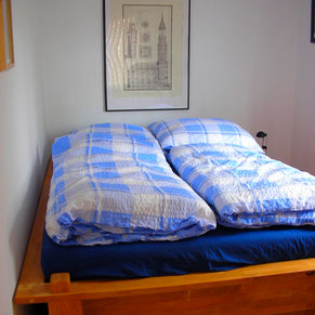 Zweites Helles Schlafzimmer mit 1,40m Doppelbett