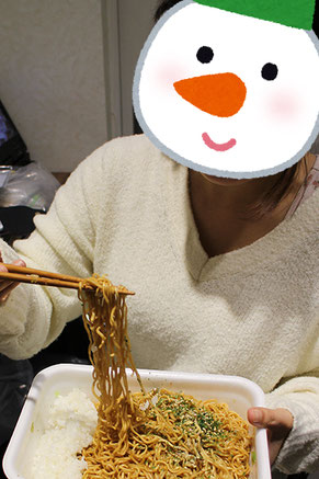 「カロリーやばっ！」と言いながらペロリと完食してしまったY