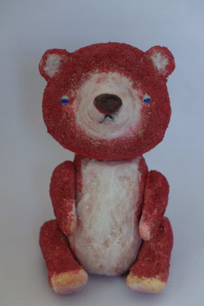 moheji テディベア ぬいぐるみ 作家 ハンドメイド クマ ビスクドール