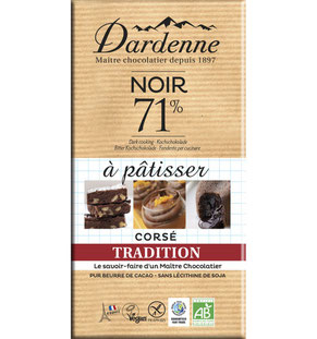 chocolat Dardenne à pâtisser à dessert