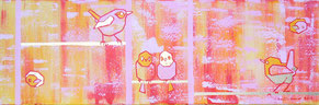 Les-enfants-(30x90)(-or-)  420 € peinture volière oiseaux