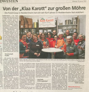 Artikle aus der Zeitung, als Bild.