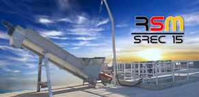 stationäre Restbetonrecyclinganlage, Restbetonauswascher, Restbetonanlage 