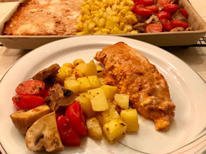 Lachs mit Ofenemüse und Kartoffeln als Schlemmerfilet Italia im Ofenzauberer aus dem Pampered Chef Onlineshop bestellen