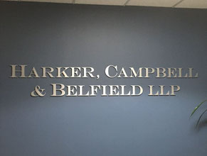 Harker 3D Lobby Wall Office Sign