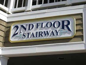 2nd Floor Wood Wall Sign