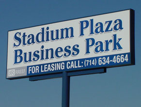 Stadium Plaza Pole Sign