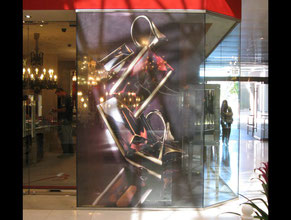 Baccarat Perforated Window Graphics