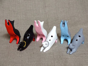 おもしろ楽器　黒猫　白猫　ネコリナ
