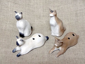 シャム猫　アビシニアン