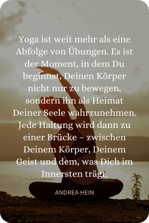 Yoga als Weg der Verbundenheit von Körper, Geist und Seele.