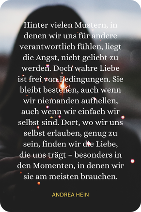 Die Angst, nicht geliebt zu werden