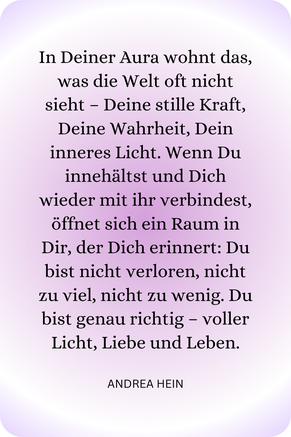 Zitat über die Aura