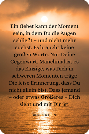 Gebet gegen Einsamkeit