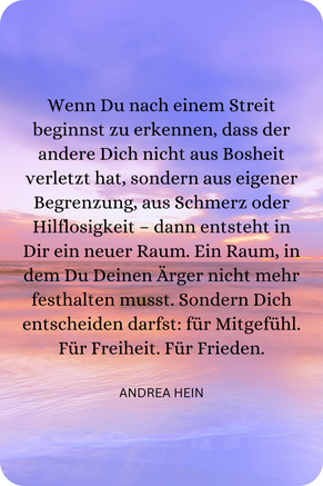 Wie Du nach einem Streit Frieden herstellst.