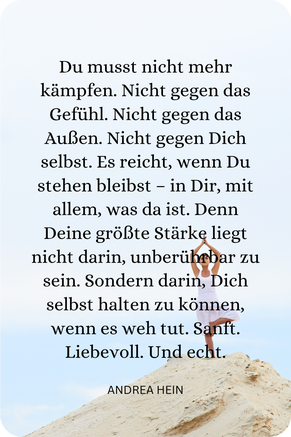 Inneren Frieden leben - aufhören zu kämpfen