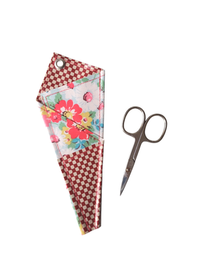 Mini Scherenetui floral mit Karos