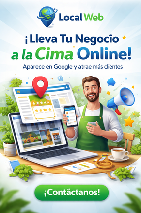 Desde acá podrás acceder al contacto con Local Web