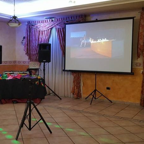 karaoke festa bambini 7 anni Roma con video proiettore