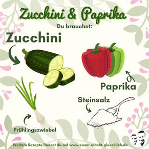 Fermentierte Zucchini mit Paprika - Spare Geld mit diesem Rezept!