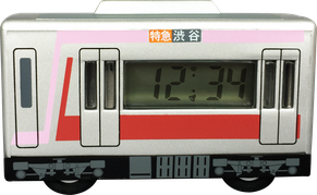 目覚まし時計 電車型 側面