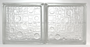 SEVES Clear 1919/8 Sponge Decorative Glass Design Glass Block Glassblock Glasbausteine Glassteine Clear Glasdesign Deutschland Schweiz Österreich Wien Luxemburg Liechtenstein Solaris Glasbaustein Klare Glasstein Glassteinwände Glasbausteinwände Glaswand I
