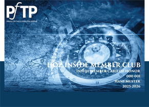 HOZ Inside Member Club – Card of Honor 2025–2026, Edition PFTP, mit maritimen Motiven und Kompassdesign.