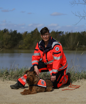 Ilke Nykamp mit Erwin (Fläche)