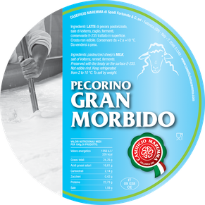 maremma pecora formaggio pecorino caseificio toscano toscana spadi follonica etichetta italiano origine latte italia gran morbido fresco