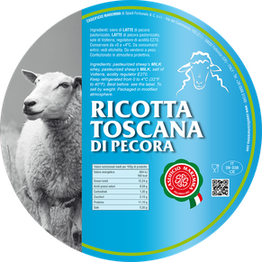 maremma formaggio ricotta caseificio toscano toscana spadi follonica etichetta italiano origine latte italia fresco pecora