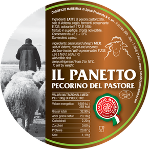 maremma pecora formaggio pecorino caseificio toscano toscana spadi follonica etichetta italiano origine latte italia semistagionato panetto pastore