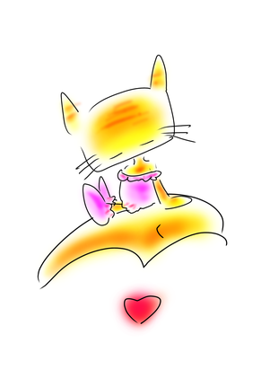 Nekoa 猫が運んでくれたイラストとメルヘン 翠のメルヘンは緑色