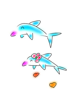 簡単 手書き風のかわいいイルカイラストが教えれくれる初恋の予感 翠のメルヘンは緑色 簡単 手書き風のかわいいイルカイラストが教えれくれる初恋の予感 翠のメルヘンは緑色