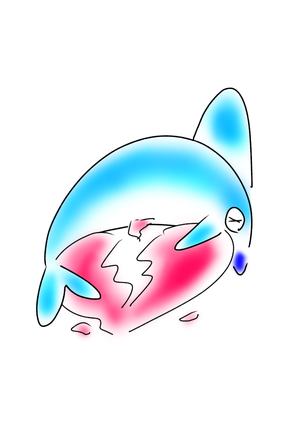 水彩画風 かわいいイルカイラストが無料 翠のメルヘン白書