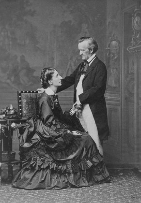 Richard Wagner mit Cosima 1872