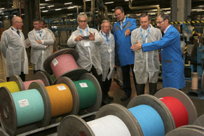 Visite de l'entreprise ACOME à Mortain