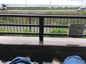 P12　道の駅潮見坂の足湯　あったまる