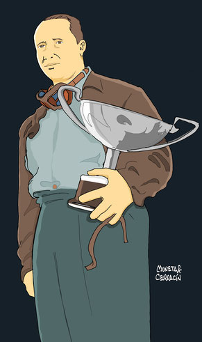 Juan Manuel Fangio by Muneta & Cerracín