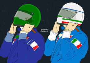 Henri Pescarolo & Giancarlo Gagliardi by Muneta & Cerracín