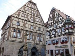 Rothenburg o.d. T., Fleisch- und Tanzhaus und Jagstheimerhaus