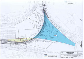 Das ehemals im Besitz Bremens befindliche Grundstück