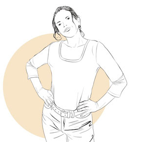 T-shirt Pipa Melle création dessin fabriqué en france