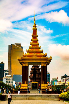 Platz in der Hauptstadt Phnom Penh