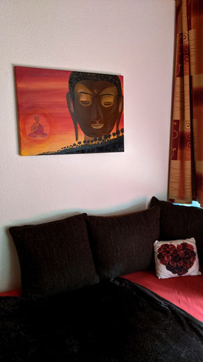 Ölbild Leinwand Buddha zum Meditieren und innere ruhe finden