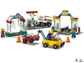 Im Paket Lego 60232 Autowerkstatt sind 234 Einzelteile enthalten.