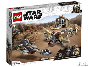 Bei der Bestellung im Onlineshop der-Wegweiser erhalten Sie das Lego Paket 75299 Star Wars "Ärger auf Tatooine".